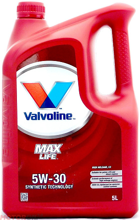 VALVOLINE MaxLife C3 SAE 5W-30 фото 1 VALVOLINE MaxLife C3 SAE 5W-30 preview 1