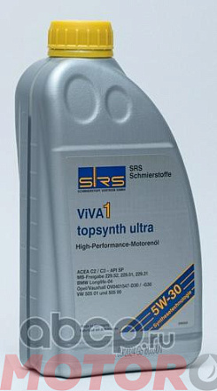 SRS VIVA 1 Topsynth Ultra 5W-30 preview 1