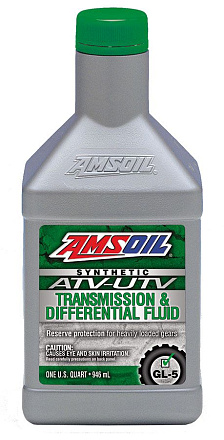 Трансмиссионное масло AMSOIL Synthetic ATV/UTV Transmission and Differential Fluid preview 1