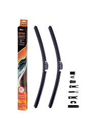 Щетка стеклоочистителя AIRLINE бескаркасная 510 мм (20) комплект