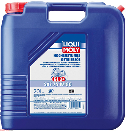 Трансмиссионное масло LIQUI MOLY Hochleistungs-Getriebeoil 75W-80 фото 1 Трансмиссионное масло LIQUI MOLY Hochleistungs-Getriebeoil 75W-80 preview 1