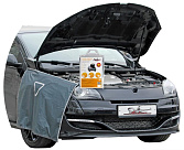 Накидка защитная AIRLINE на бампер и крылья 100х72см, цвет черный