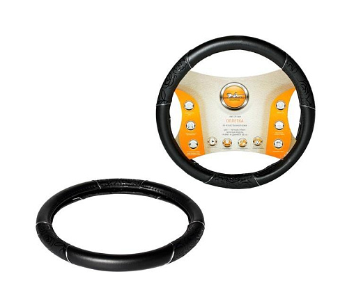 Оплетка из искусственной кожи AIRLINE женская модель, черный/принт, 40 см/L preview 1