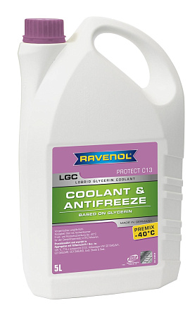 Антифриз готовый лиловый RAVENOL LGC Lobrid Glycerin Coolant Premix -40° C13 preview 1