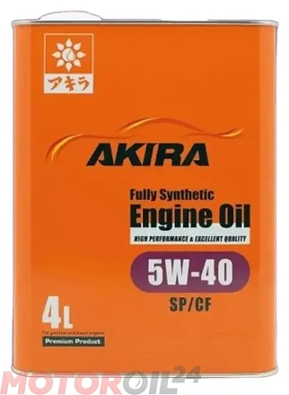 AKIRA Fully Synthetic 5W-40 SP/CF фото 1 AKIRA Fully Synthetic 5W-40 SP/CF preview 1