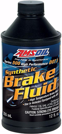 Тормозная жидкость AMSOIL Series 500 High-Performance DOT 3 Synthetic Brake Fluid preview 1