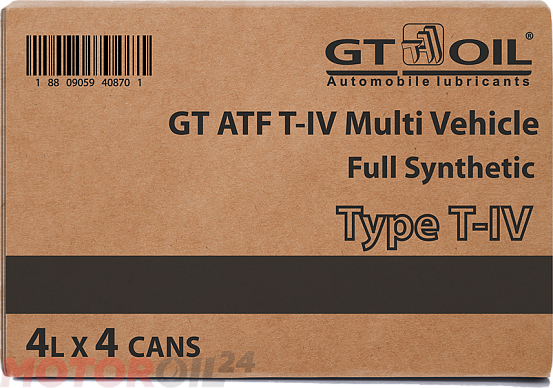Трансмиссионное масло GT-OIL GT ATF Type IV Multi Vehicle фото 1 Трансмиссионное масло GT-OIL GT ATF Type IV Multi Vehicle preview 1