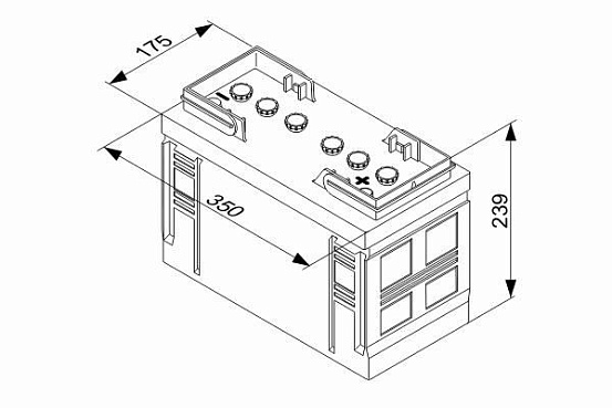 Аккумулятор BOSCH 0092T30350 preview 3