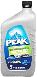 PEAK Full Synthetic Motor Oil EURO 5W-40