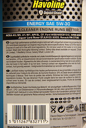 TEXACO Havoline Energy 5W-30